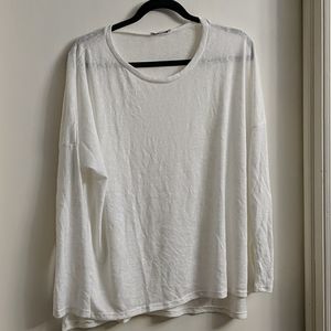 Lightweight white sweater